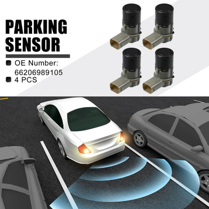 Set of 4 PDC Reverse Parking Assist Sensors No. 66206989105 for BMW 525i 530i