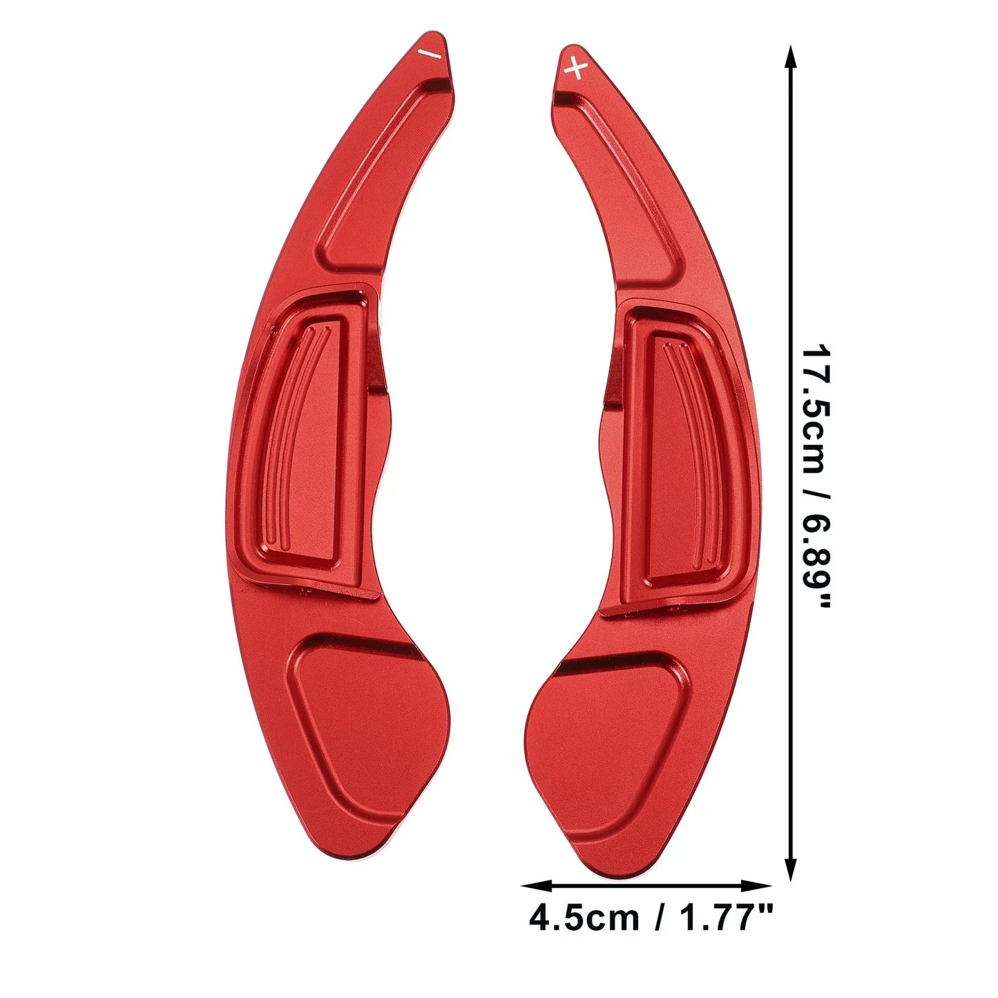Red Steering Wheel Shift Paddle Shifter Extend Cover for Honda Civic (2009-2011)