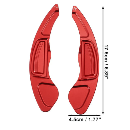 Red Steering Wheel Shift Paddle Shifter Extend Cover for Honda Civic (2009-2011)