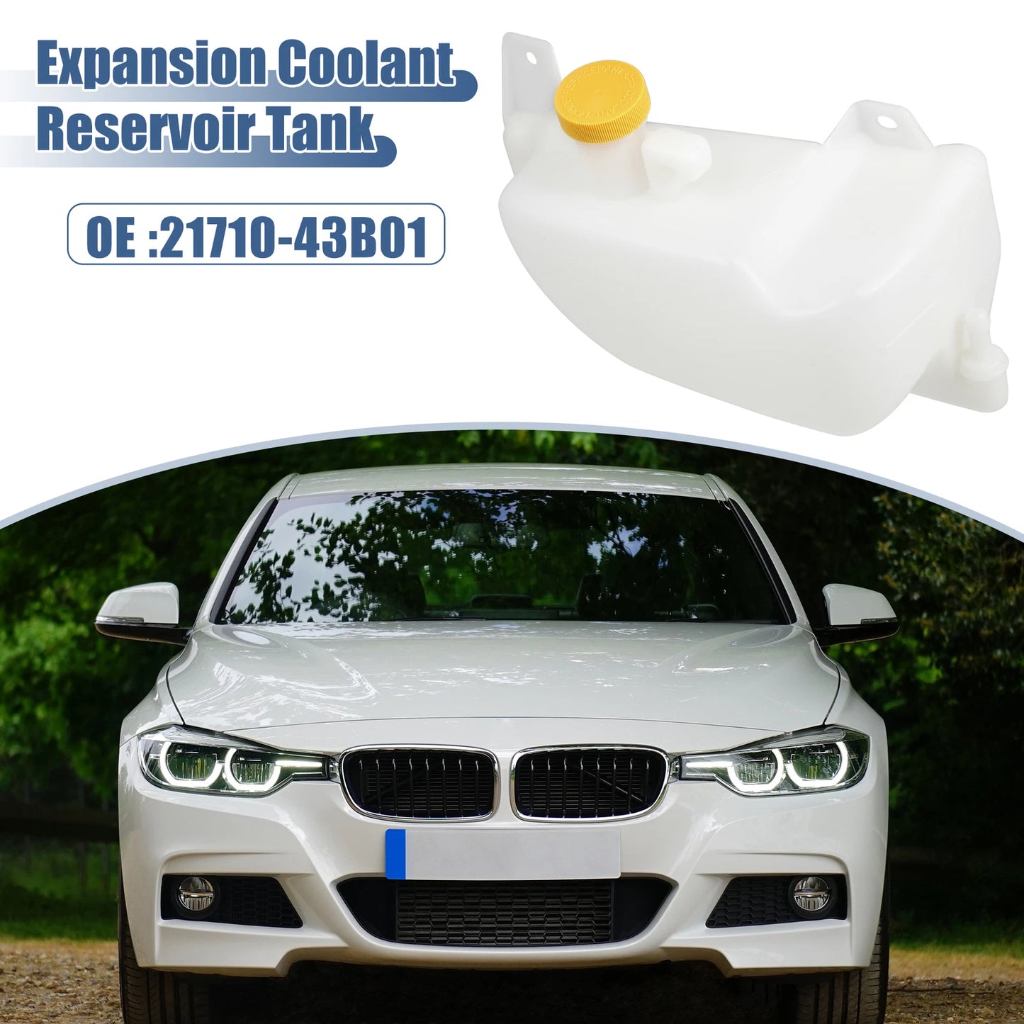 Car Coolant Expansion Tank 21710-43B01 for Nissan Micra MK II K11 (1992–2003)