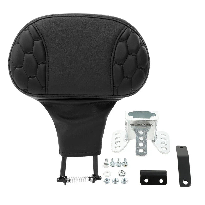 Black Backrest Pad for Harley Touring Road Street Glide (1988-2023)
