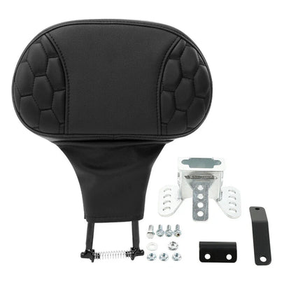 Black Backrest Pad for Harley Touring Road Street Glide (1988-2023)