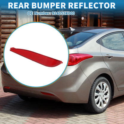 Rear Left Bumper Reflector for Hyundai Elantra (2011–2013) No. 924053X000 Red