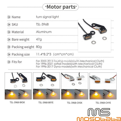 Mini LED Turn Signal Light for Harley Softail Dyna Touring
