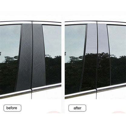 8 Pcs Window Pillar Posts Door Trim Covers for Nissan Rogue (2014-2020)