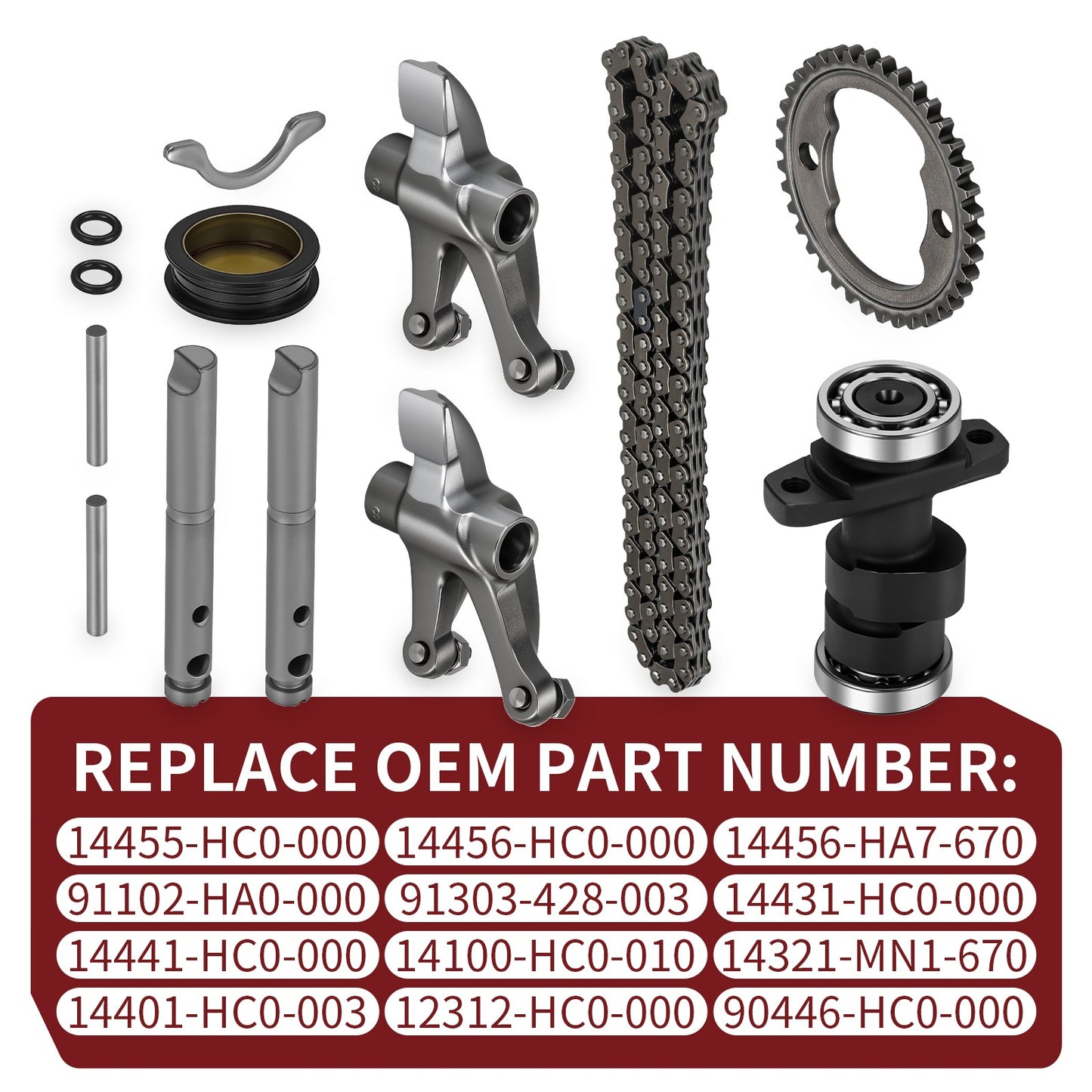 Camshaft & Rocker Arm Kit for Honda TRX300EX Sportrax 300 (1993–2009)
