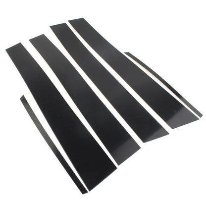 Pillar Post Door Window Trim Covers for Toyota Camry (2012-2015) 6 x Black