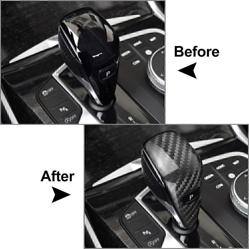 Carbon Fiber Gear Shift Knob Cover for BMW 3 Series G20 (2019-2021)