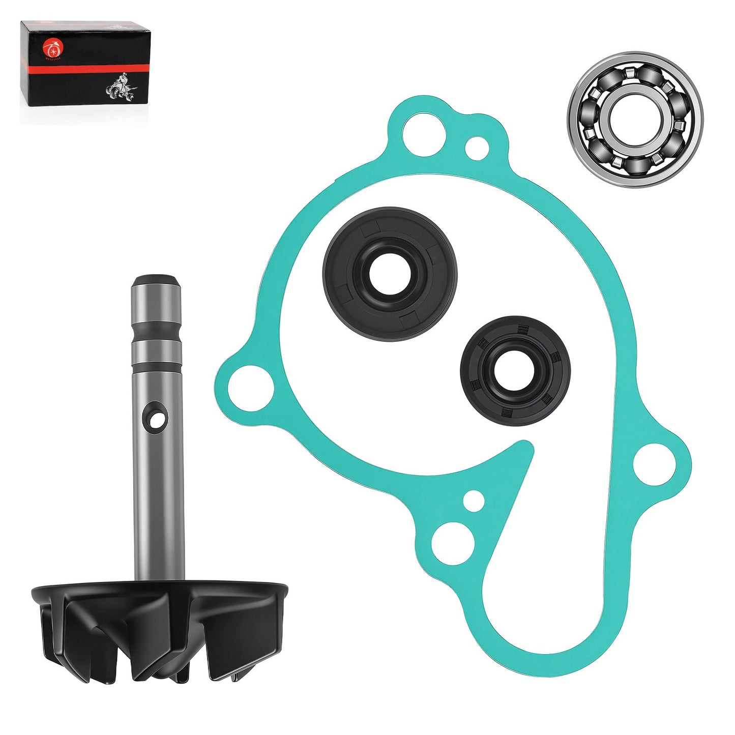 Impeller Shaft and Water Pump Cover Gasket for Yamaha YZ125 (2005–2024)