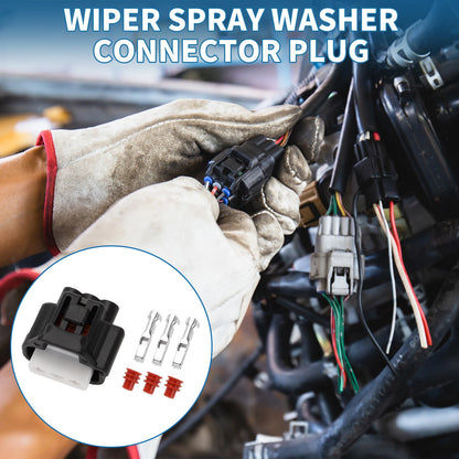 Set of 1 Wiper Spray Washer Connector Plug for Toyota Lexus (No. 9098010981)