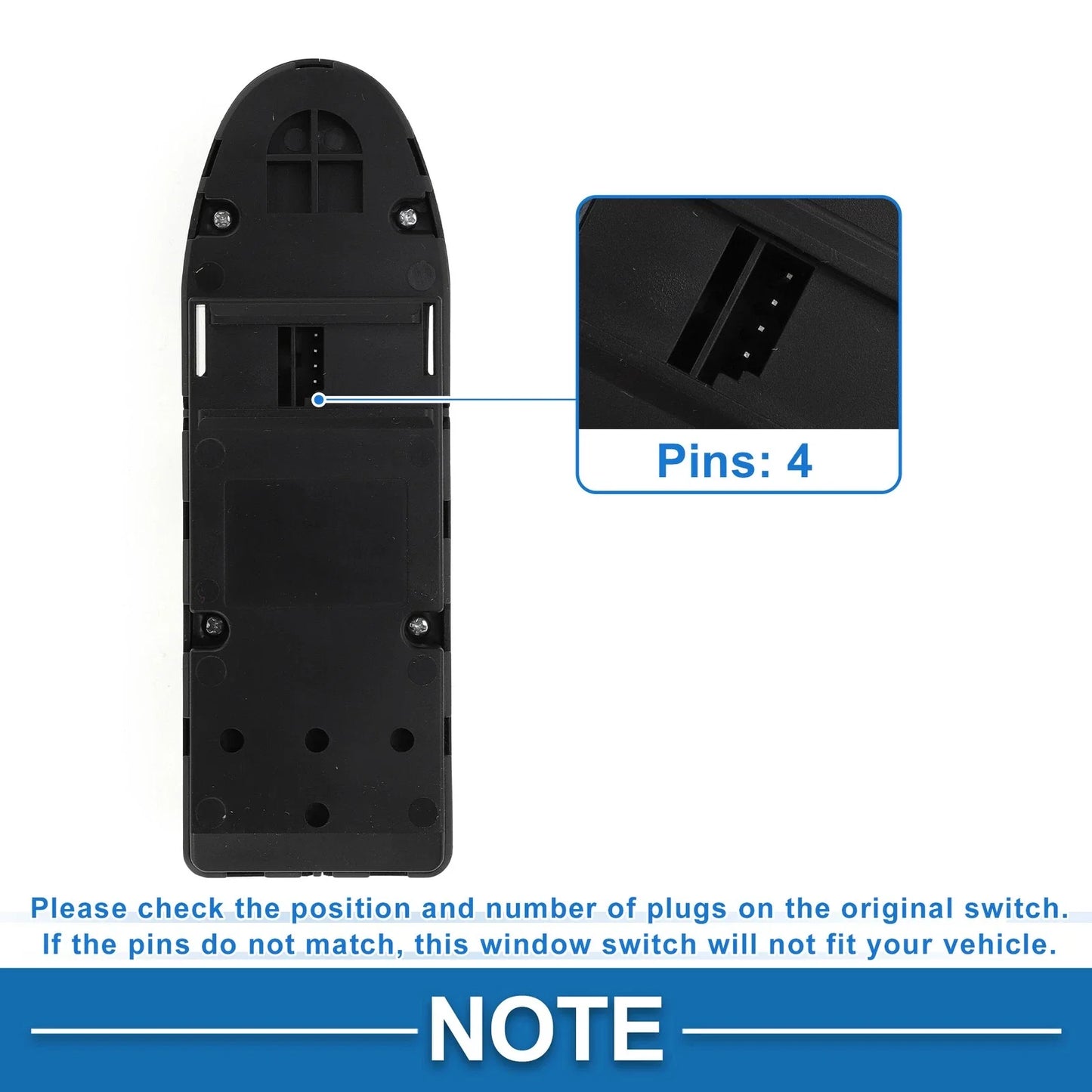 Power Window Switch for BMW 528i (2008 - 2010)