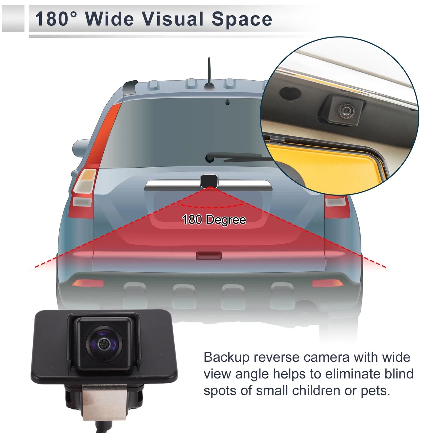 Rear View Camera for Hyundai I40 (2011–2015) 120-180 Degree