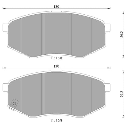 Front Disc Brake Pads for Hyundai ix35 (2010-2015)