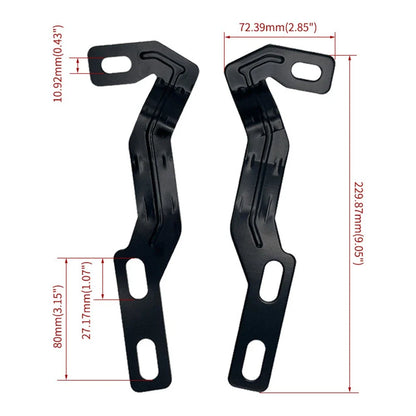 Engine Hood Hinge Ditch LED Light Mounting Bracket for Toyota Tacoma (2016-2021)