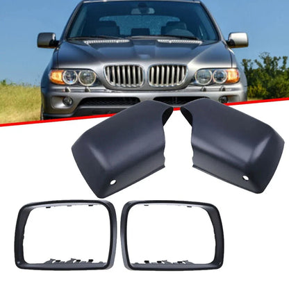 Wing Door Mirror Cover Cap + Trim Ring Set for E53 (2000–2006)