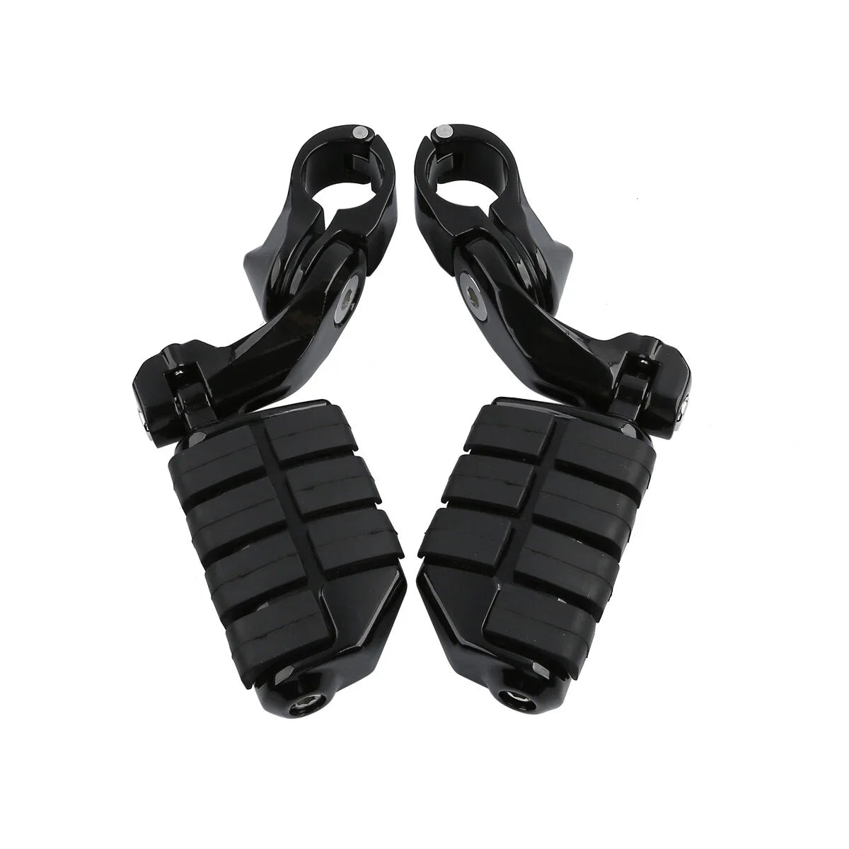 1.25" Adjustable Highway Short Angled Foot Pegs for Harley