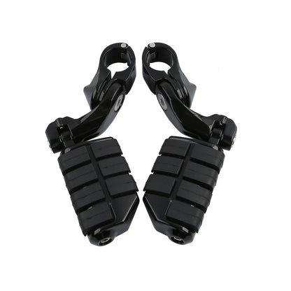1.25" Adjustable Highway Short Angled Foot Pegs for Harley