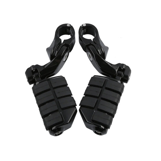 1.25" Adjustable Highway Short Angled Foot Pegs for Harley