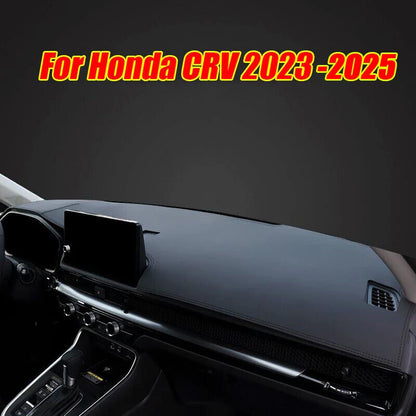 Black Leather / Dashboard Cover / Pad Mat for Honda CR-V (2023–2025)