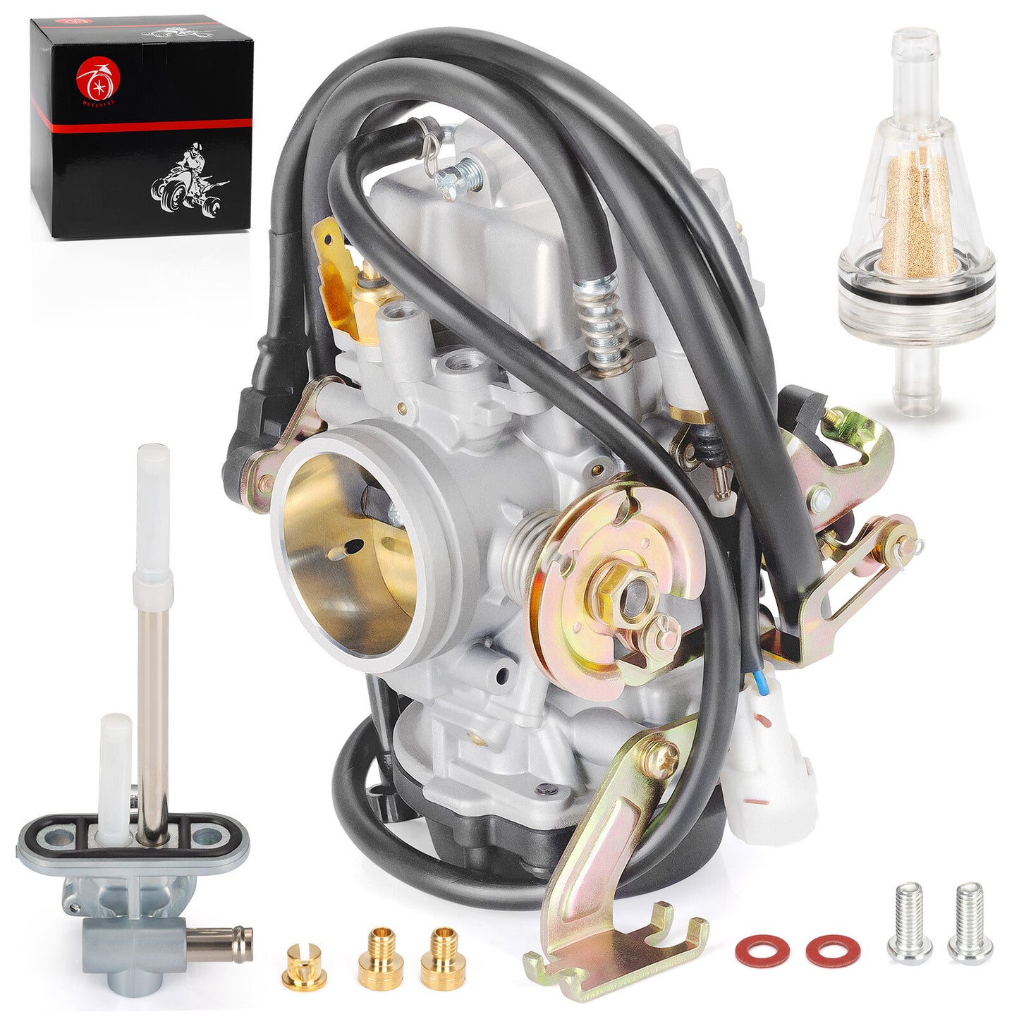 Carburetor and Fuel Valve for Yamaha Road Star 1600 1700 (1999–2003)