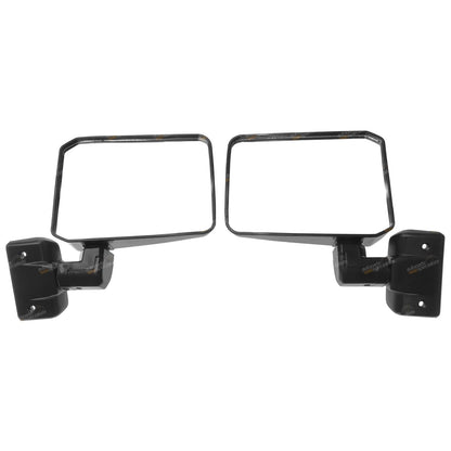 Set of 2 Black Door Mirrors for Toyota Landcruiser (1984–Present)