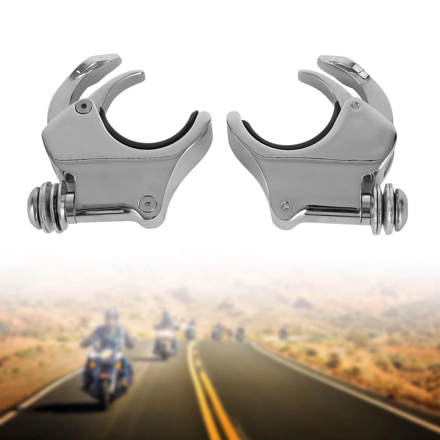 Windshield Clamps 49mm Forks for Dyna Wide Glide (2006–Present)