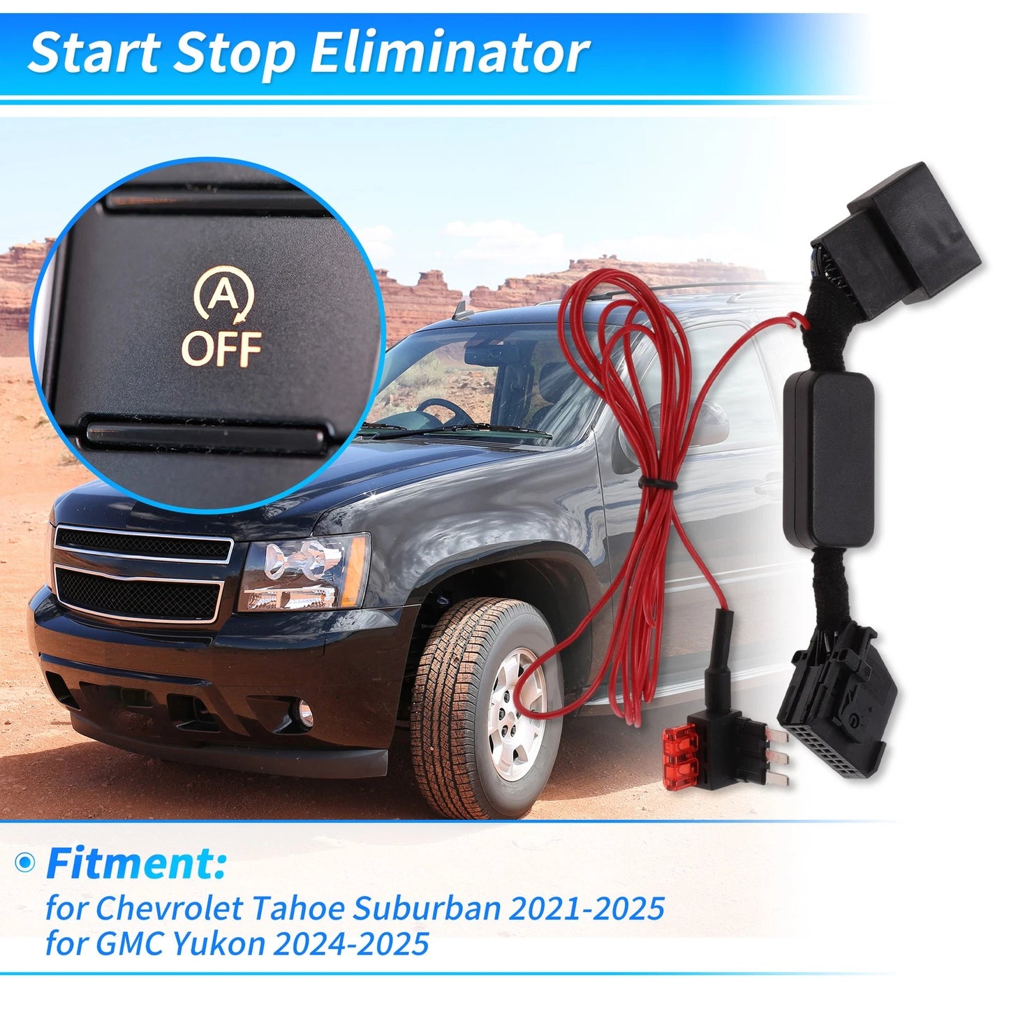Auto Start Stop Eliminator for Chevrolet Tahoe, Suburban, GMC Yukon (2024–2025)