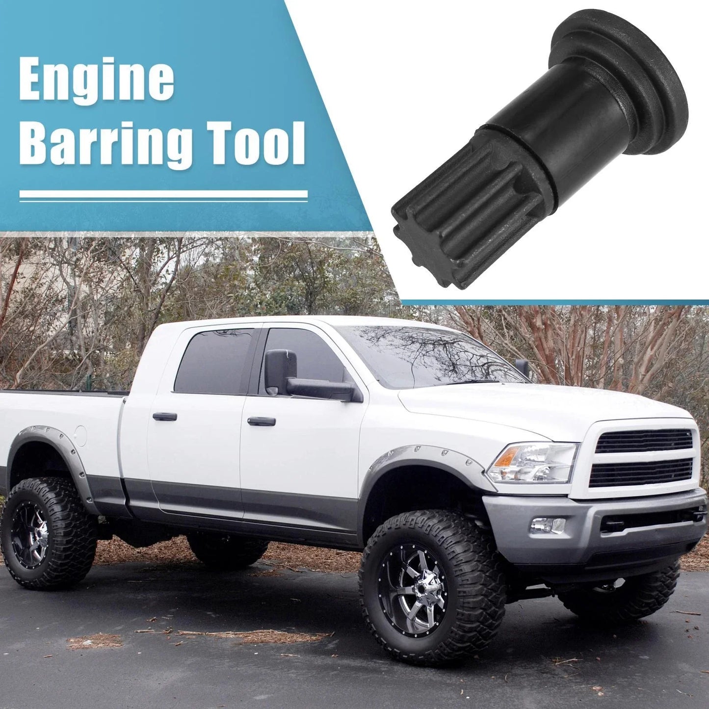 Engine Barring Rotating Tool for Dodge B/C Series Diesel Pickups