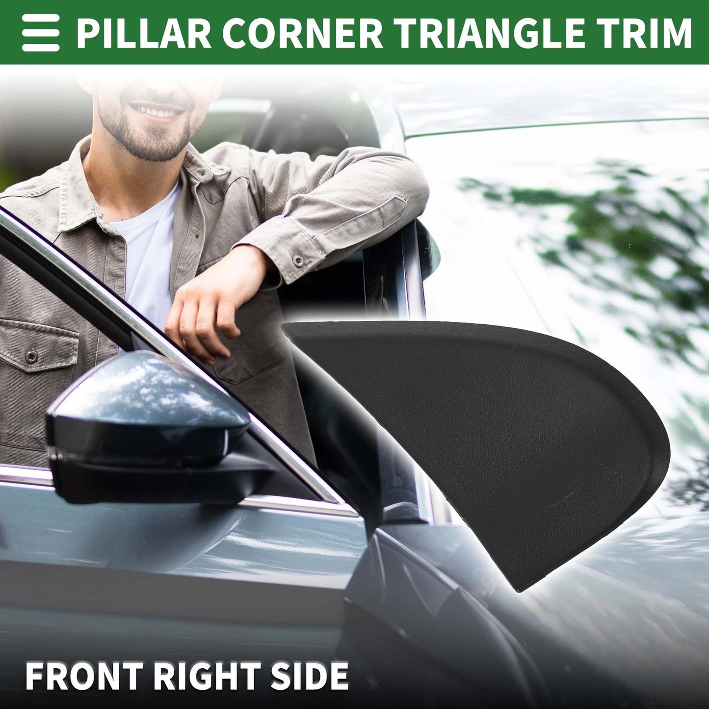 Front Right Side Pillar Corner Triangle Trim for Dodge Journey (2009–2020) No. 5178150AD