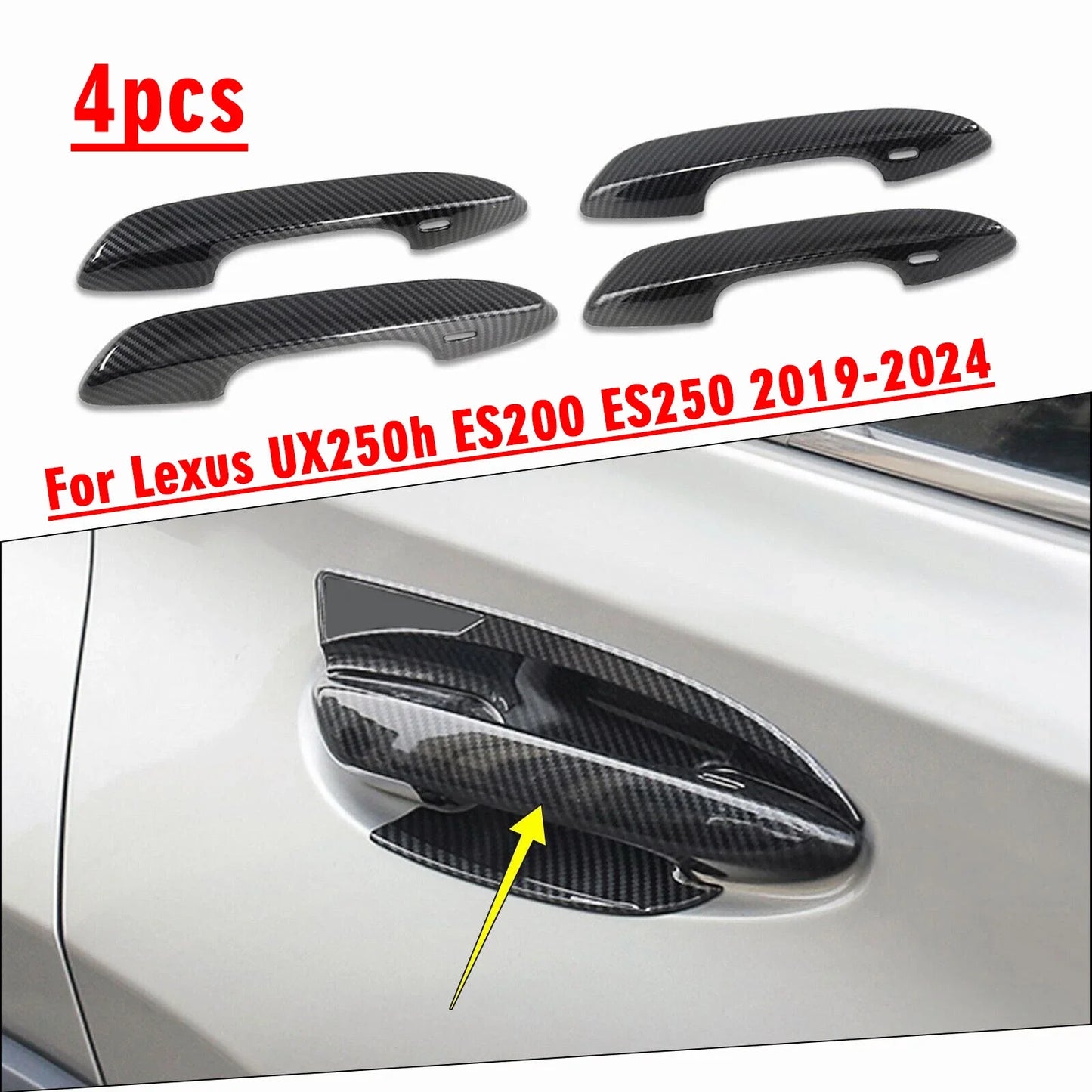 Door Side Handle Cover Trim for Lexus UX250h ES200 ES250 (2019–2024)
