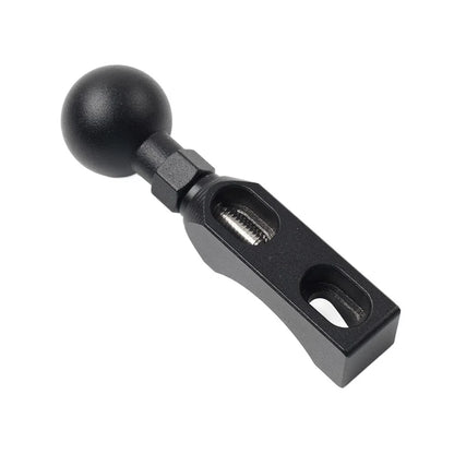 Universal Ball Head Base GPS Phone Holder Clamp for Motorcycle - Black