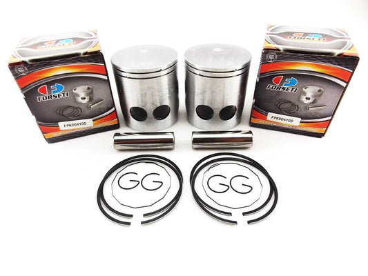 0.5mm O/S FORSETI Piston Set 64.5mm Rings Pin Clips for YAMAHA RD350 (73-75)