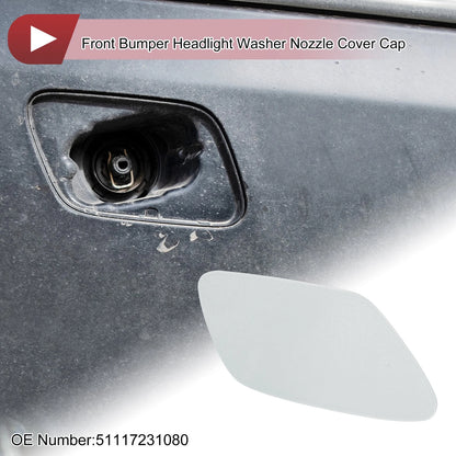 Bumper Trim Nozzle Cover No. 51117231080 for BMW Z4 (2009–2016) Silver Tone