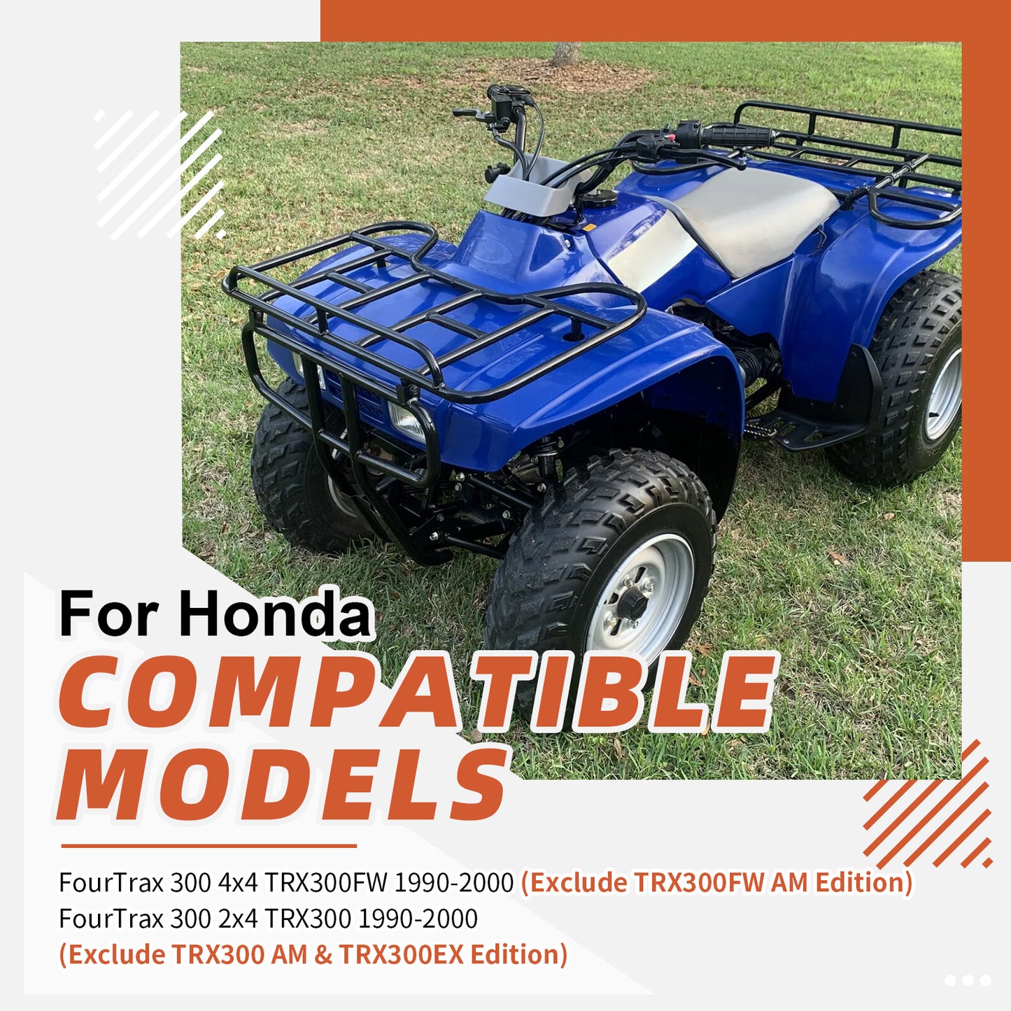 Right Heel Guards for Honda FourTrax 300 (1990–2000)