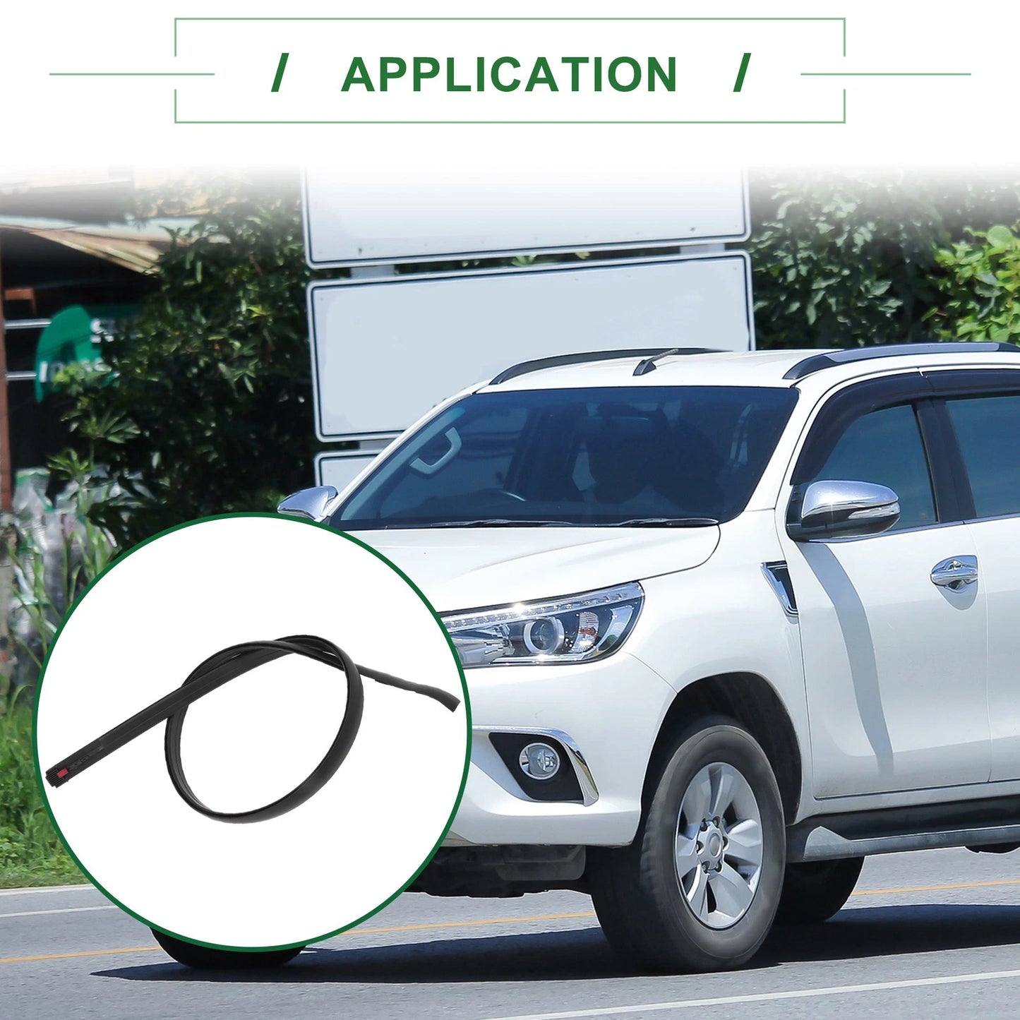 Left Side Roof Sealing Strip Sunroof Trim No.755520K011 for Toyota Hilux (2005–2015)