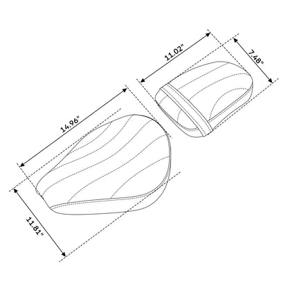 Driver & Passenger Seats for Honda Rebel CMX300 (2017 - 2024)