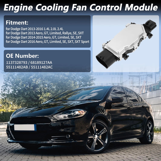 Engine Cooling Fan Control Module for Dodge Dart (2013–2016) 1137328793