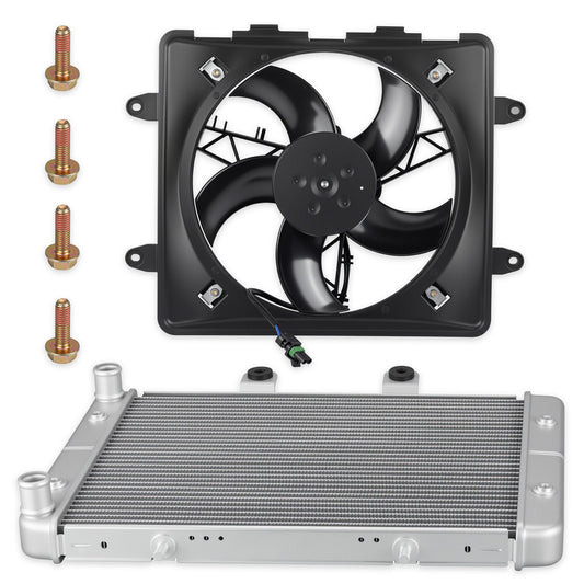 Aluminum Radiator & Cooling Fan for Polaris Sportsman 700 800 EFI (2004–2014)