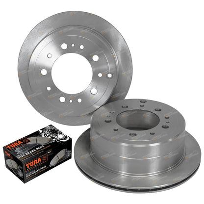 Rear Brake Disc Rotors and Pads for Landcruiser HDJ100 UZJ100 (1998–2007)
