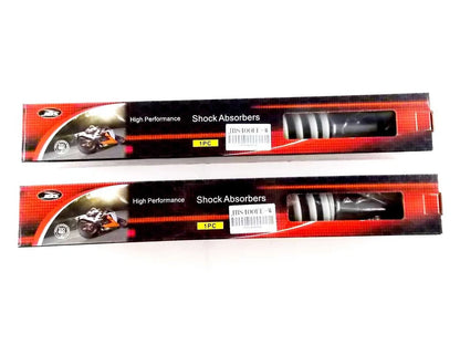 400mm White/Chrome JBS Rear Shock Absorbers for Kawasaki KX125