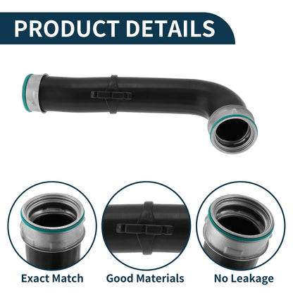Radiator Hose for Audi A3 1.9 TDI 2.0 TDI (2005–2010) No. 1K0145838N Black