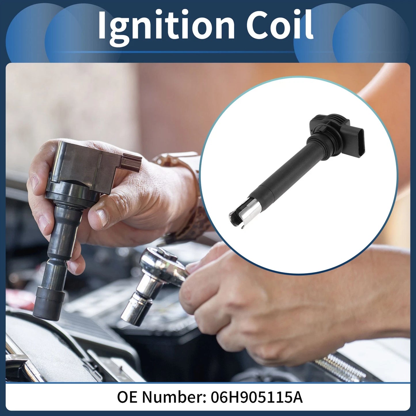 Ignition Coil Pack 06H905115A for Volkswagen Beetle (2006–2014)