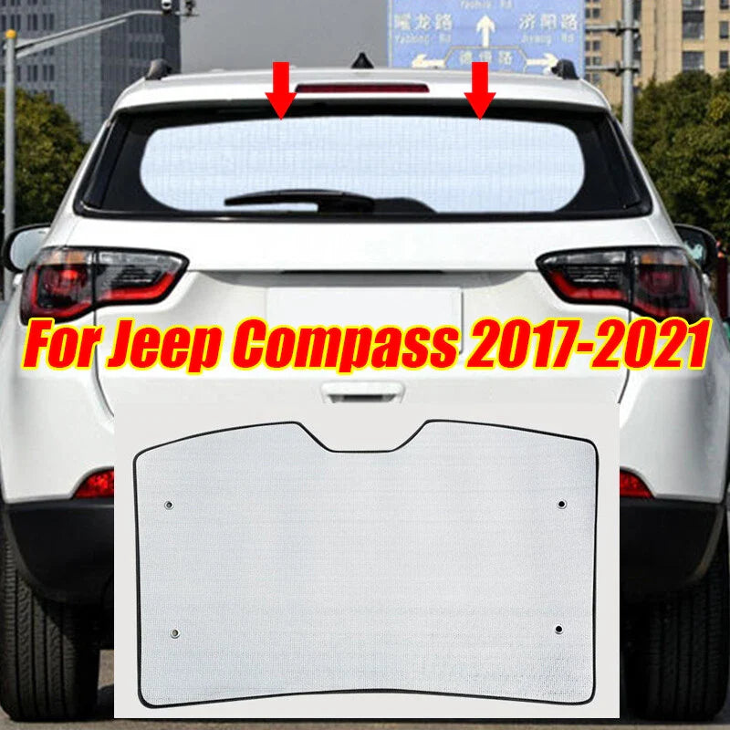 Rear Windshield Privacy Sun Shade Cover for Jeep Compass (2017–2021)