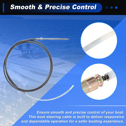 M66X17 Steering Control Cable for Marine Boat (17 ft)