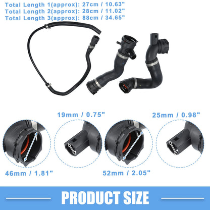 Lower Radiator Coolant Hose Kit No. 17127618510/17127531579 for BMW 325i (2006)