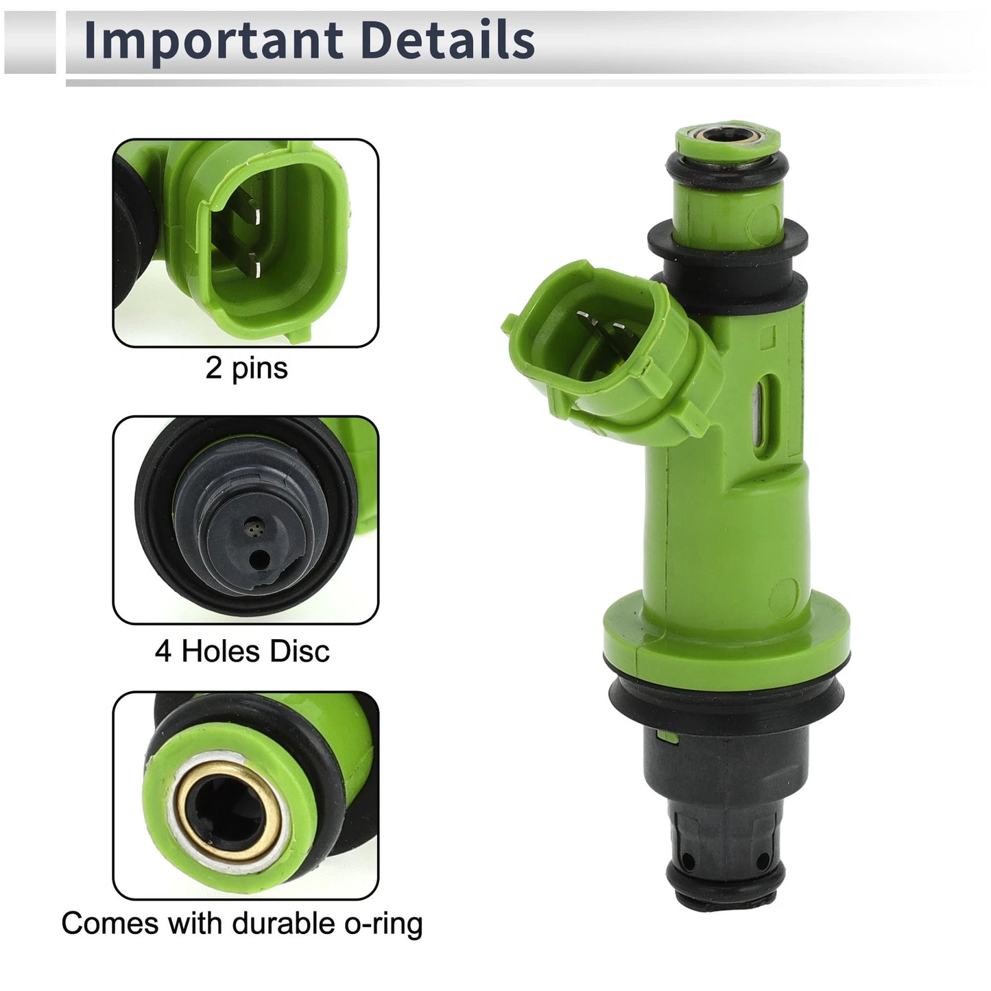 Fuel Injector No. 23209-50050 for Lexus GS430 (2001–2007) 1 Pc Green