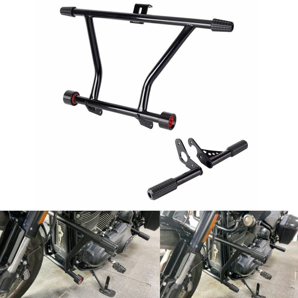 Highway Crash Bar Kit for Harley Softail Heritage Classic FLHC Street Bob (2018-2023)