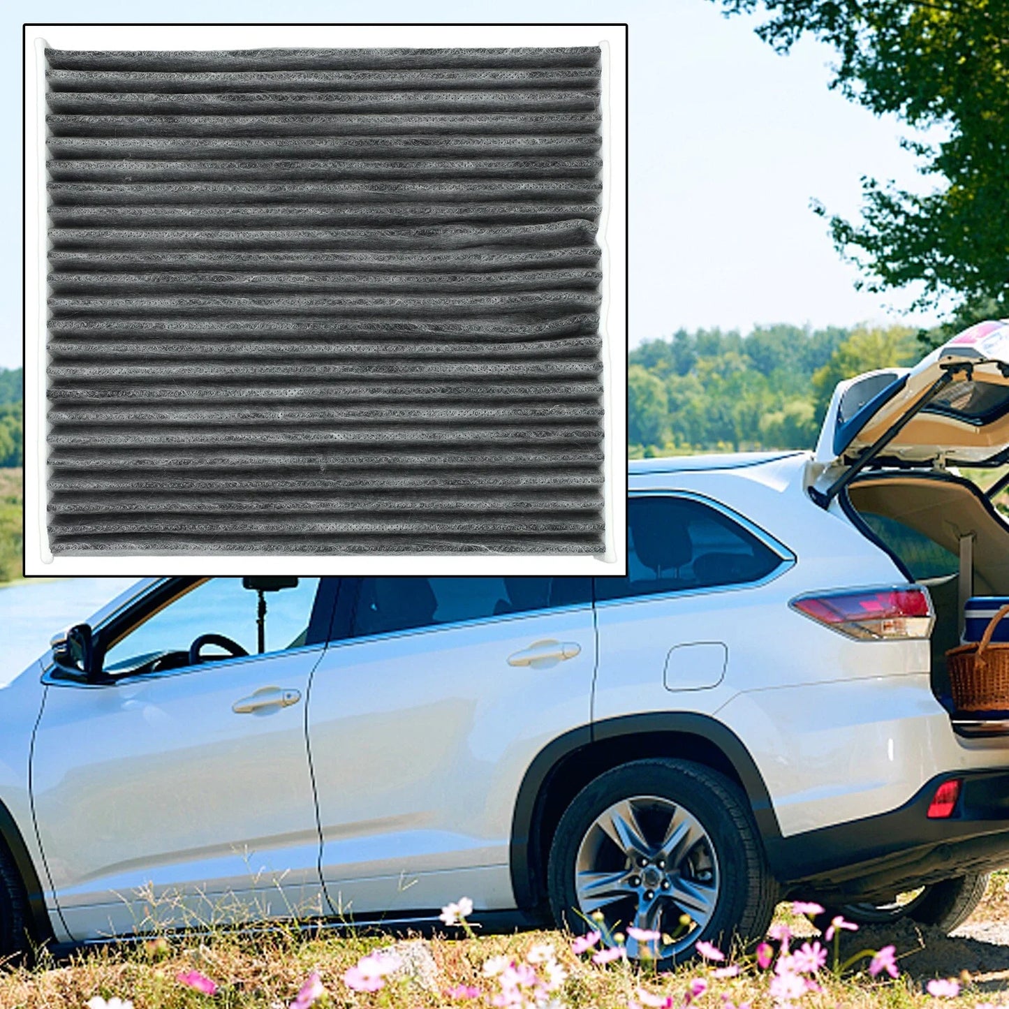 Carbon Fiber Cabin Air Filter for Lexus CT200h ES350 GS350 GS430