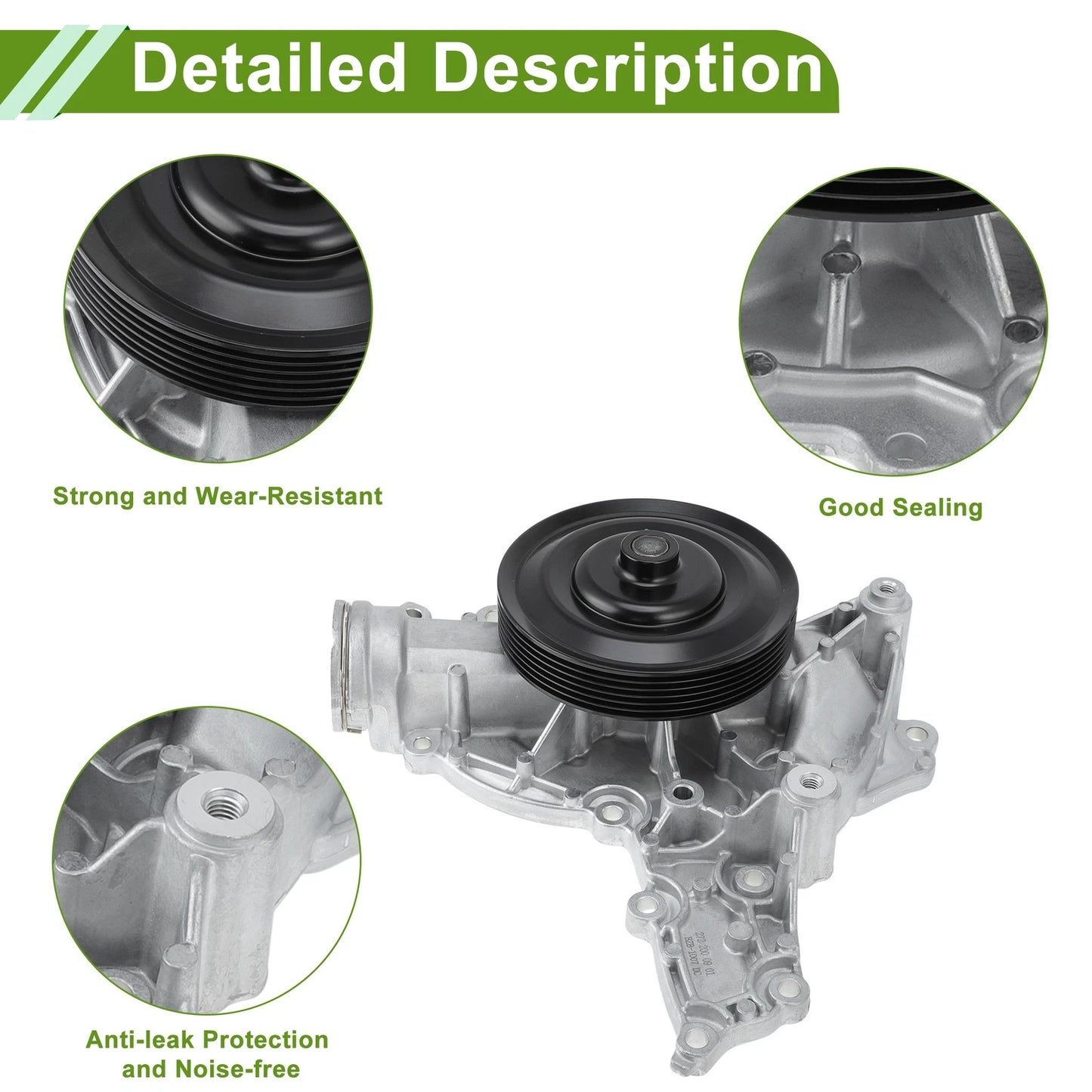 Engine Water Pump for Mercedes-Benz C-Class (2005–2014) No. 2722000901