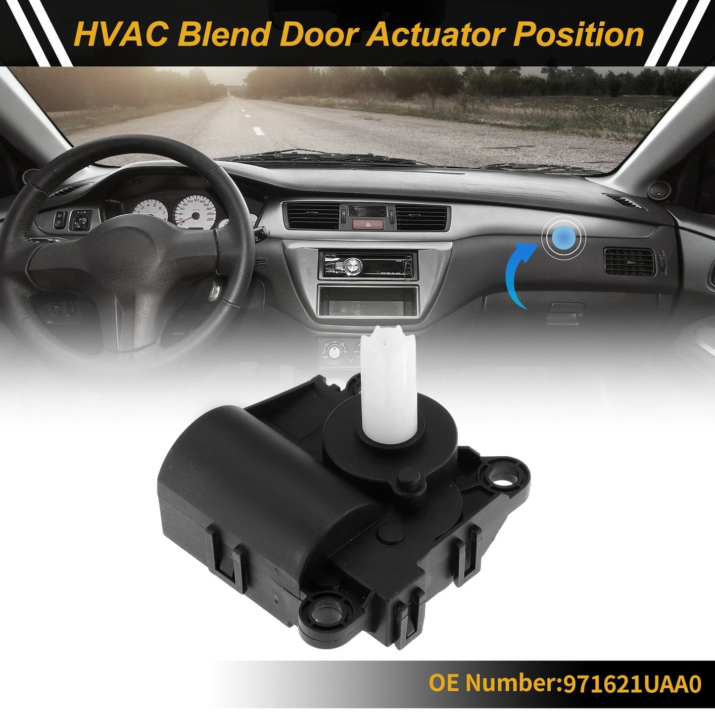HVAC Heater Blend Door Actuator for Hyundai Elantra (2011–2016) No. 971621UAA0